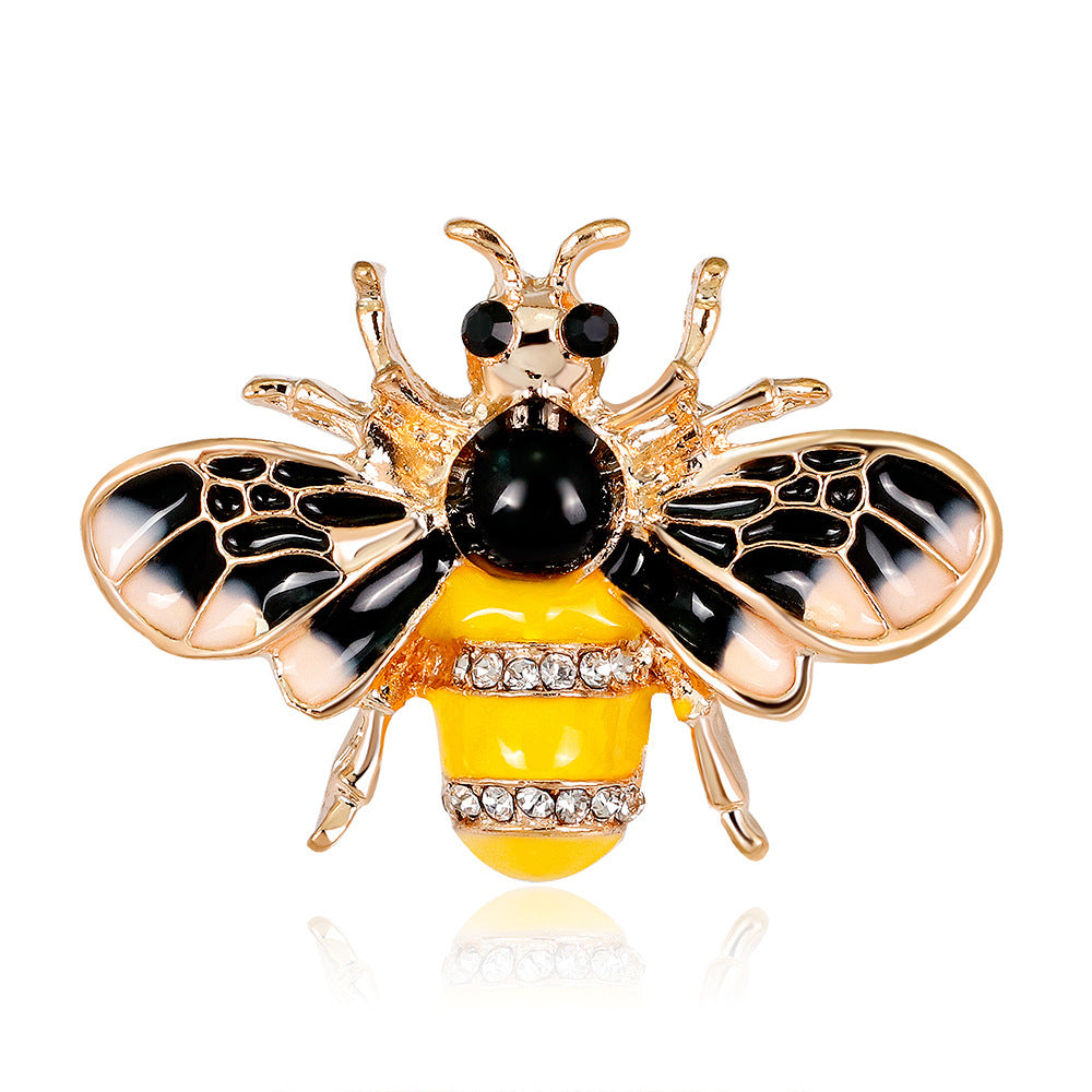 Wuli&baby Insekten Bienen Broschen Anstecker Metall Emaille Pins