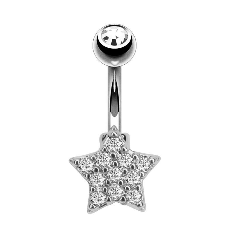 Moda CZ Zircon Pequeña Abeja Anillos para el Ombligo Acero Quirúrgico Sexy Mujeres Piercing Ombligo Anillos de Vientre Joyería de Perforación Corporal Animal