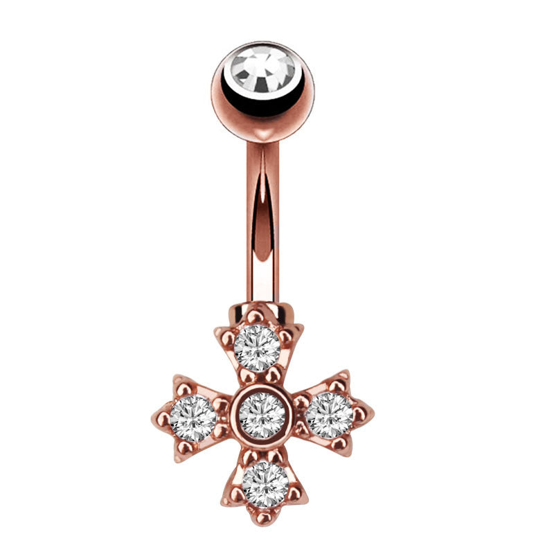 Moda CZ Zircon Pequeña Abeja Anillos para el Ombligo Acero Quirúrgico Sexy Mujeres Piercing Ombligo Anillos de Vientre Joyería de Perforación Corporal Animal