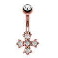 Moda CZ Zircon Pequeña Abeja Anillos para el Ombligo Acero Quirúrgico Sexy Mujeres Piercing Ombligo Anillos de Vientre Joyería de Perforación Corporal Animal