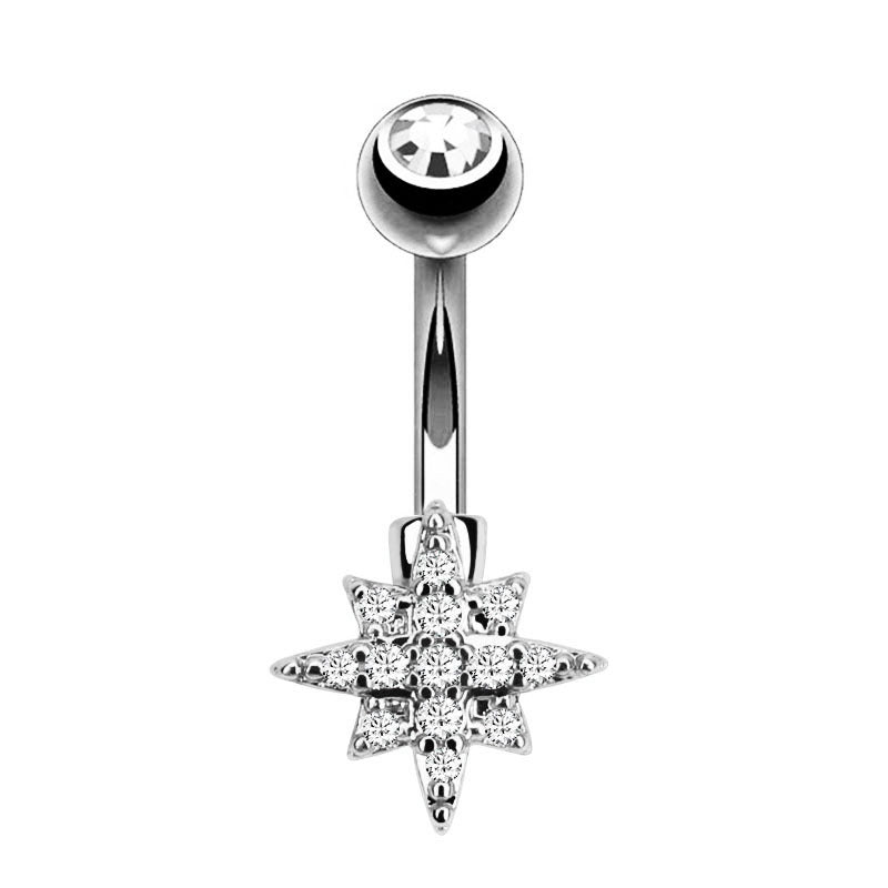 Moda CZ Zircon Pequeña Abeja Anillos para el Ombligo Acero Quirúrgico Sexy Mujeres Piercing Ombligo Anillos de Vientre Joyería de Perforación Corporal Animal