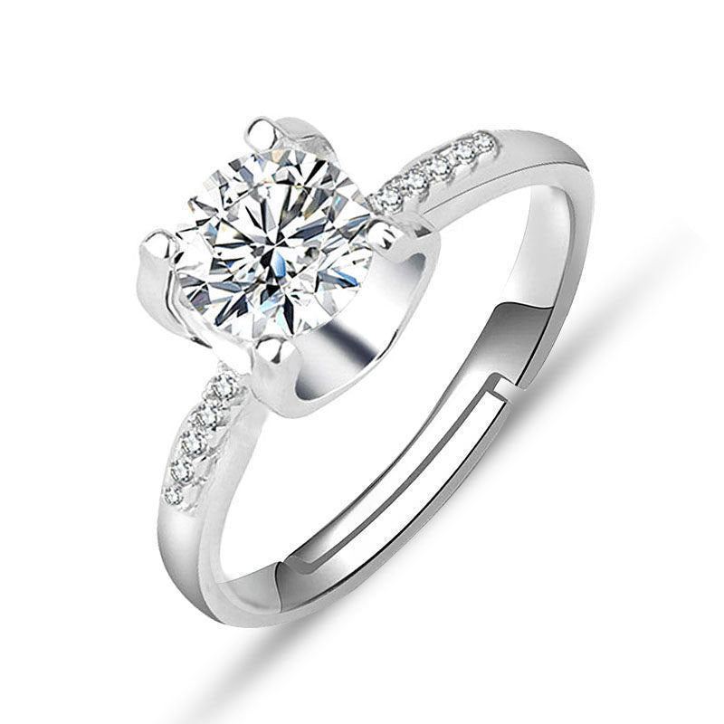 Damenring Imitation Moissanit-Diamantring Damen