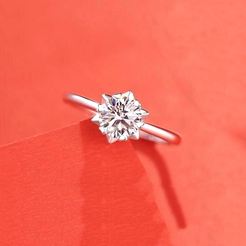 Damenring Imitation Moissanit-Diamantring Damen