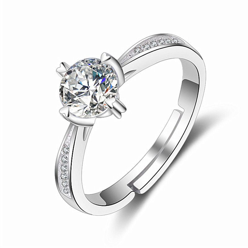 Damenring Imitation Moissanit-Diamantring Damen