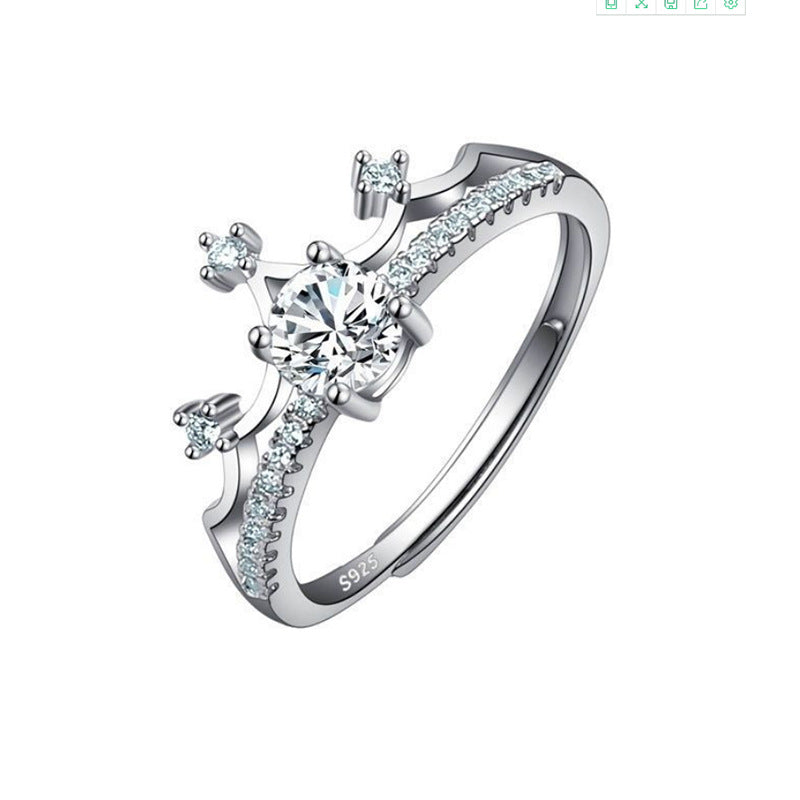 Damenring Imitation Moissanit-Diamantring Damen