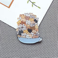 Broche Lindo Pin Acrílico con Forma Insignia de Dibujos Animados Tendencia Pin de Género