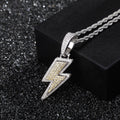Colgante Hip Hop Rayo Superventas Microincrustaciones Circonita Hip Hop Moda Joyería Hip Hop de Tendencia