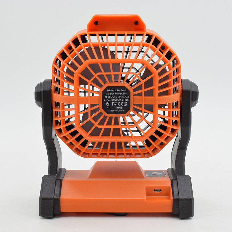 Tragbarer Outdoor-Camping-Ventilator, Schlafsaal-Beleuchtungsventilatorlampe