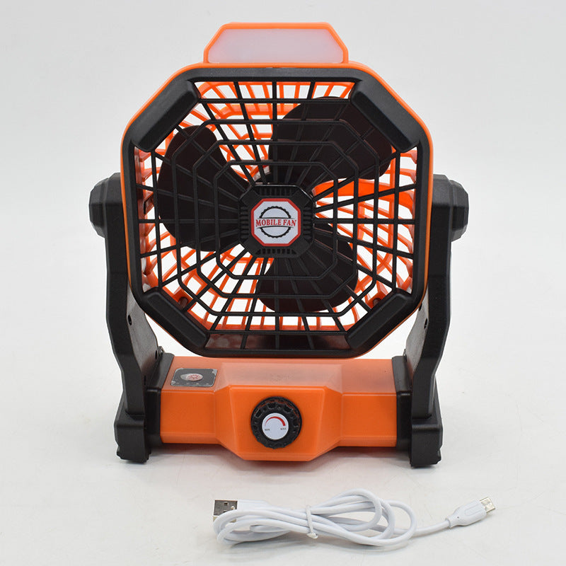 Tragbarer Outdoor-Camping-Ventilator, Schlafsaal-Beleuchtungsventilatorlampe