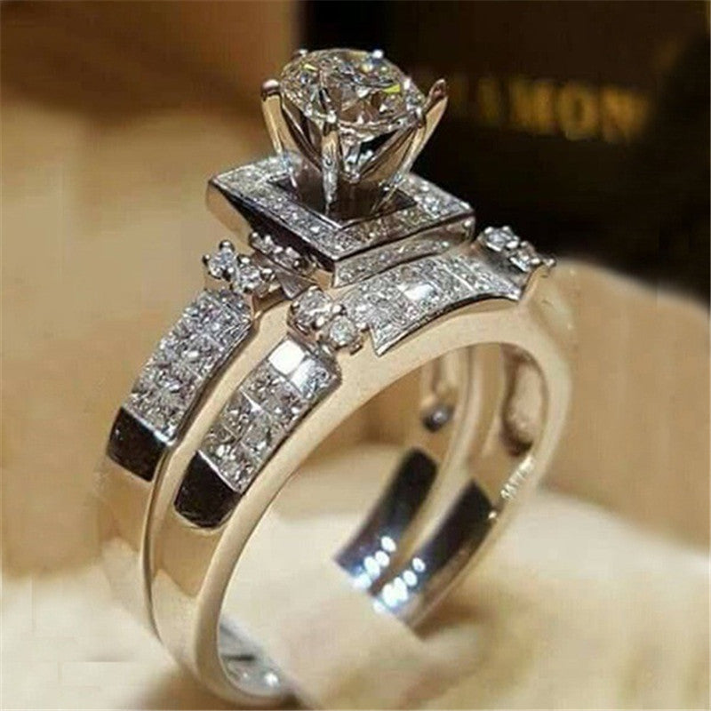 Anillos de compromiso de joyería europea y americana