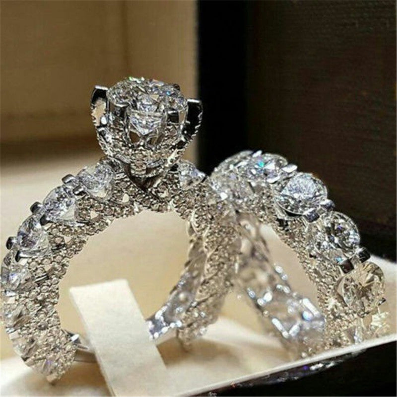 Anillos de compromiso de joyería europea y americana