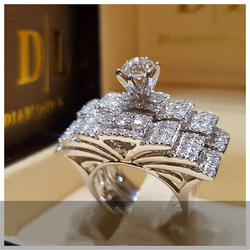 Anillos de compromiso de joyería europea y americana