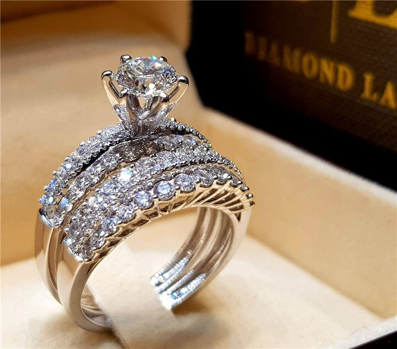 Anillos de compromiso de joyería europea y americana