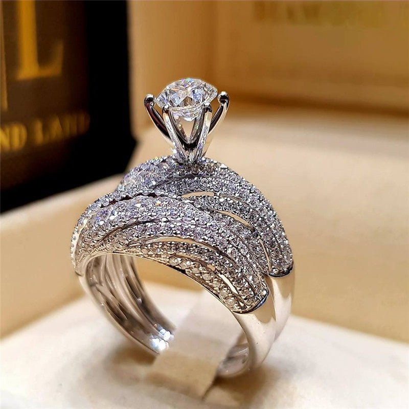 Anillos de compromiso de joyería europea y americana