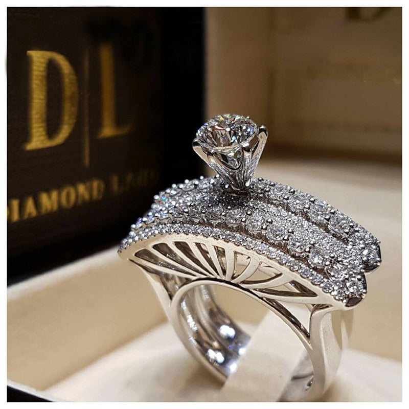 Anillos de compromiso de joyería europea y americana