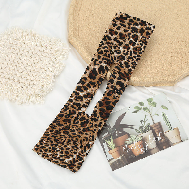 Diadema estampada con rizador de pelo estilo lazo vintage francés