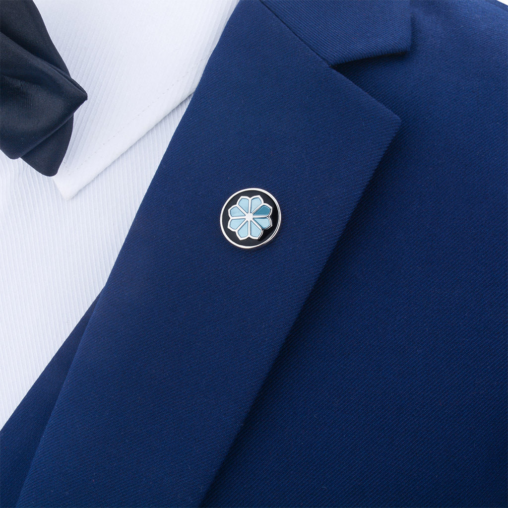 Broches de Solapa de Esmalte con Forma de Flor para Hombre, Alfiler Elegante para Hombres