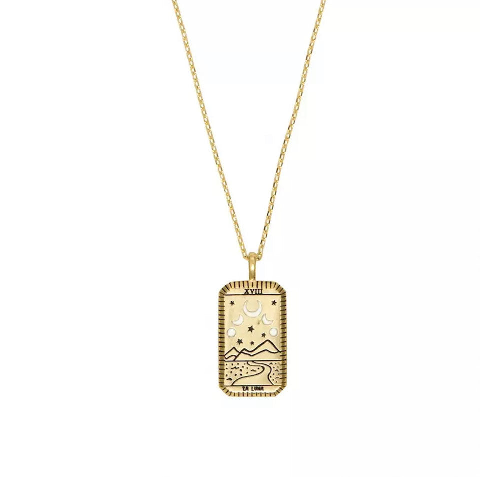 Tarot Power La Luna Gold Necklace