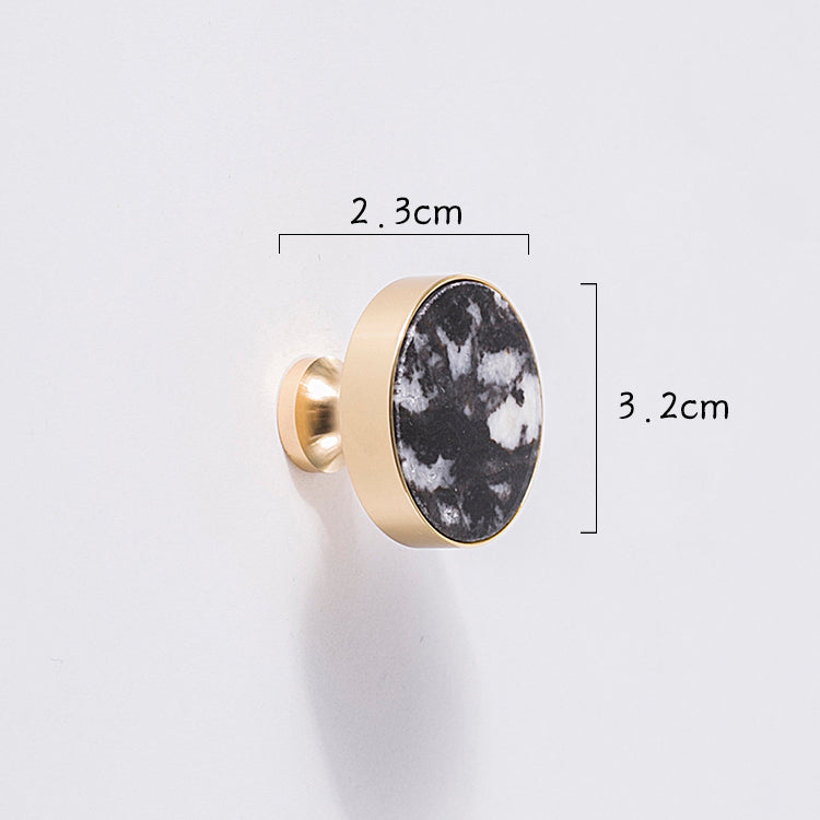 Mármol Cristal Oro Latón Puro Tirador Nórdico Luz