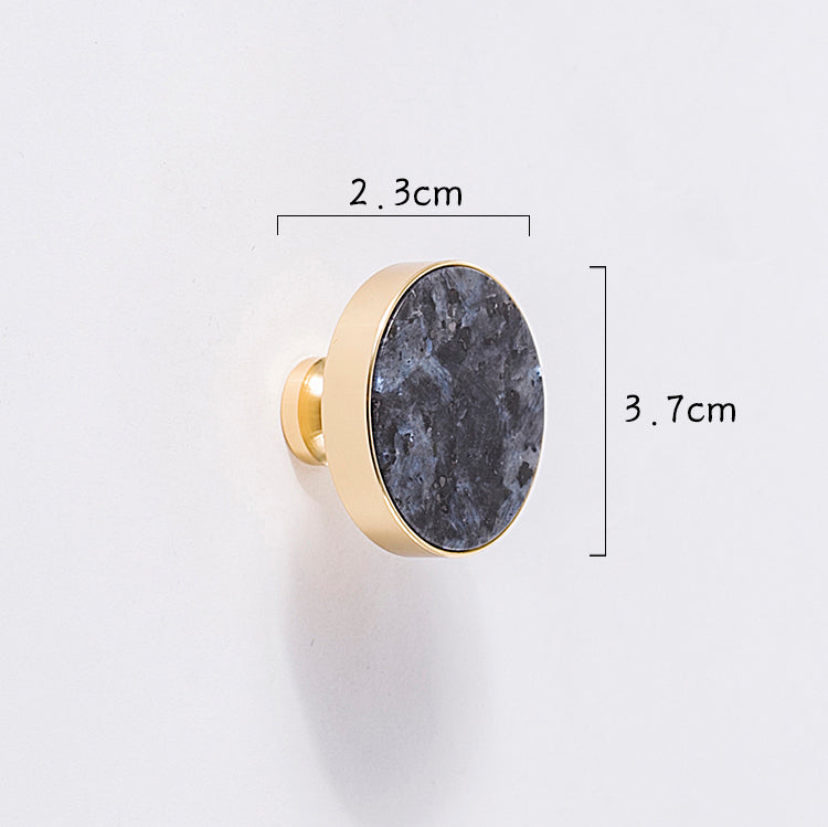 Mármol Cristal Oro Latón Puro Tirador Nórdico Luz