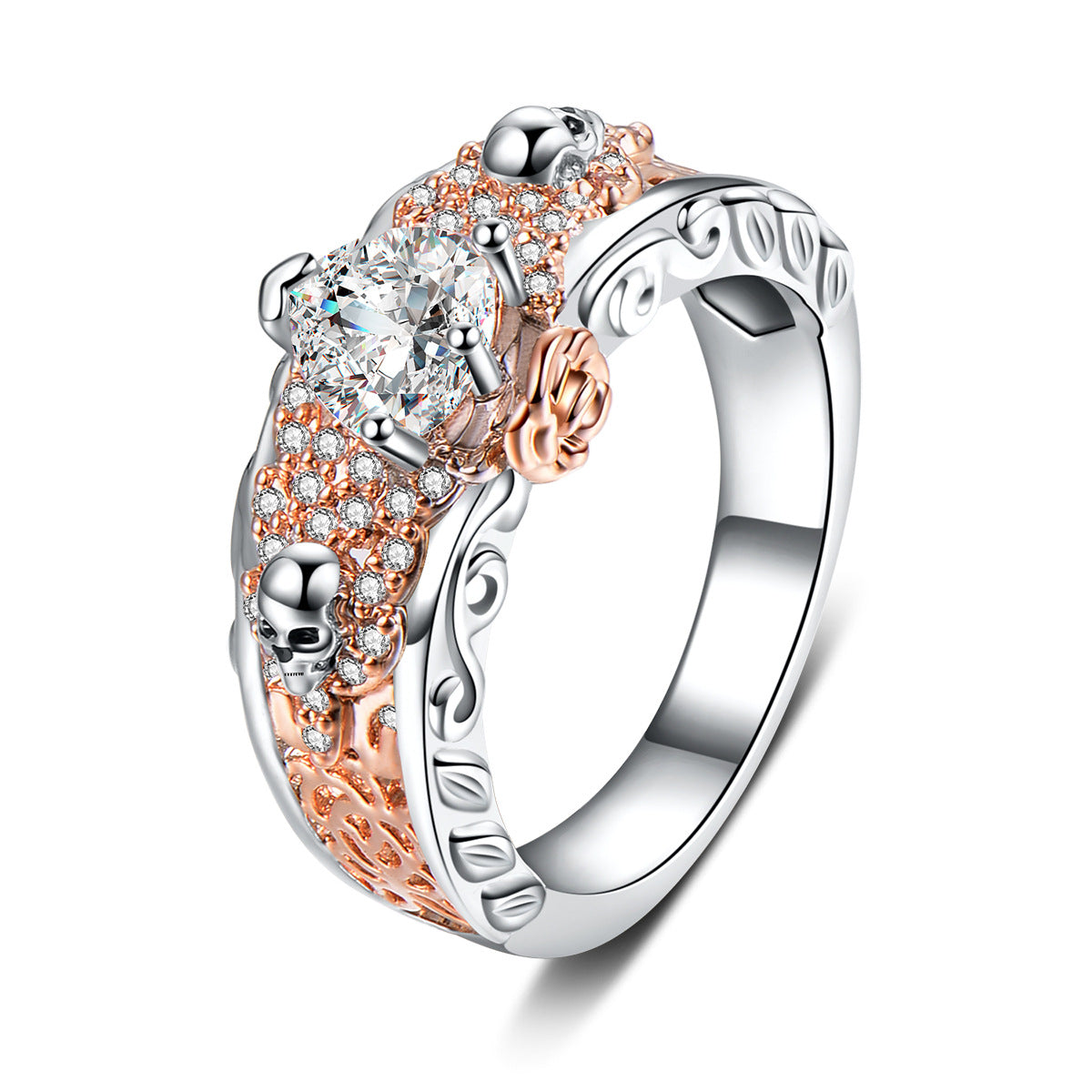 Amantes de Calaveras - Elegante Anillo de Calavera para Mujer