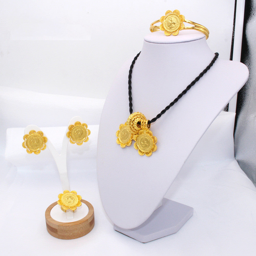 Goldschmuck-Set Indische Hochzeitsaccessoires