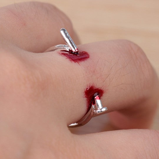 Anillo de uñas de joyería de moda, anillo simple, accesorios de Halloween