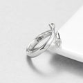 Anillo Ajustable Abierto de Pareja con Diseño de Abrazo de Amor de Temperamento que Combina con Todo