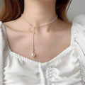 Diseño de nicho, collar de perlas para mujer, estilo moderno y fresco