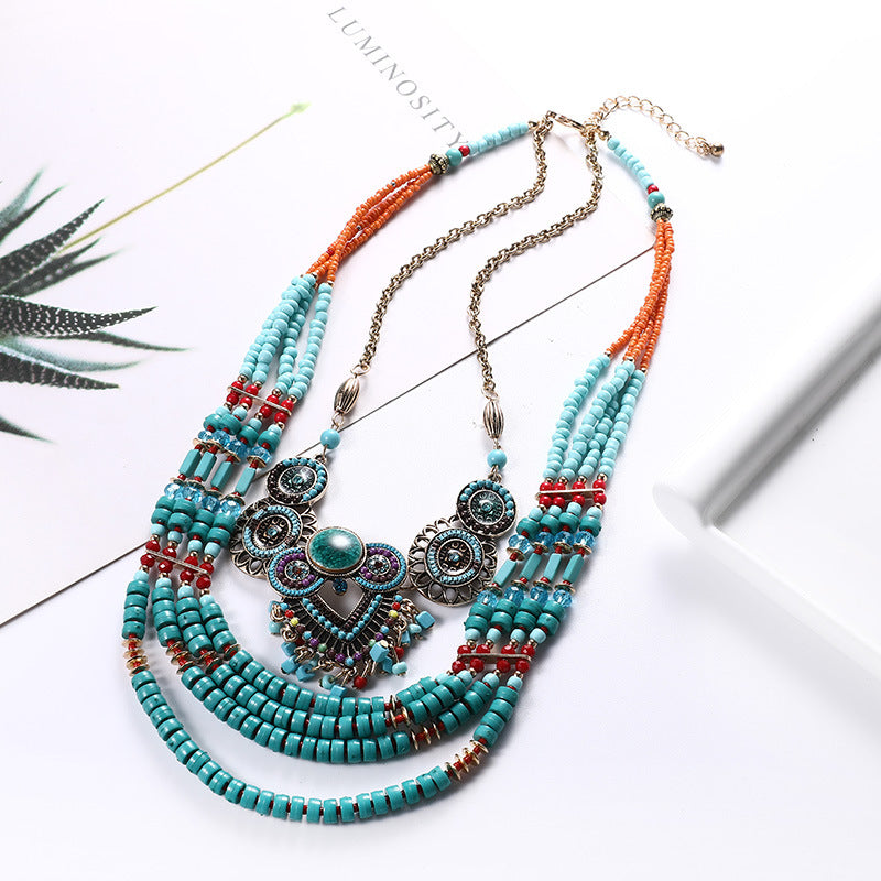 Neue Halskette Boho Anhänger für Frauen 60cm Halskette Ethno Schmuck als Freundschaftsgeschenk Bijoux Dropshipping Collier Accessoires