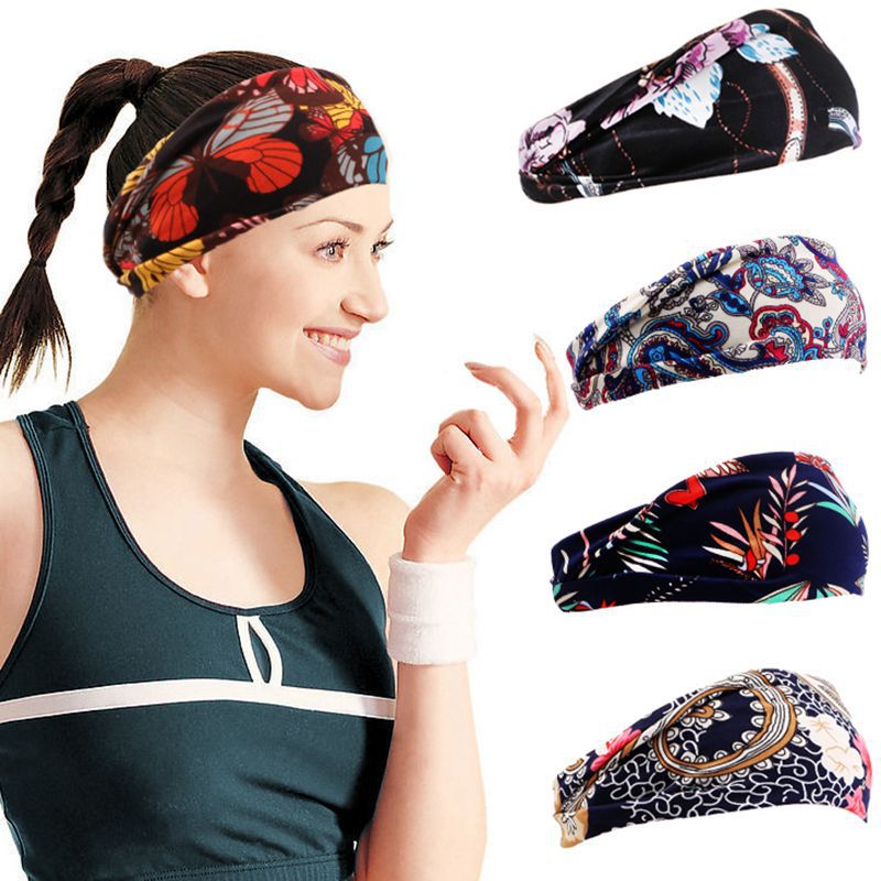 Diadema deportiva estampada Diadema de yoga