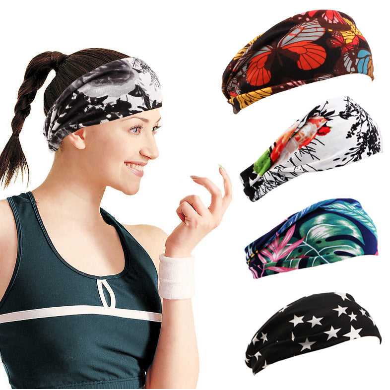 Diadema deportiva estampada Diadema de yoga