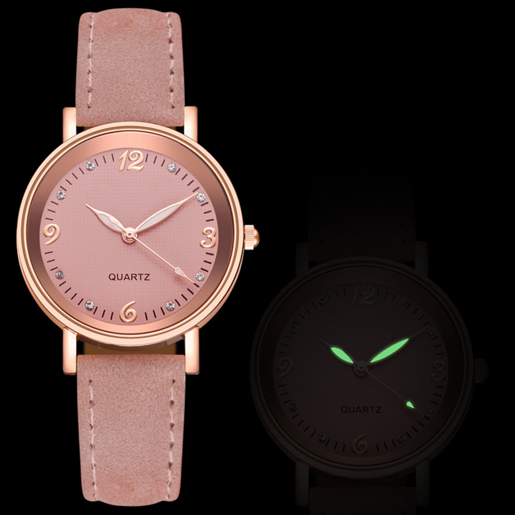 Reloj luminoso para mujer, reloj informal, reloj de moda, reloj