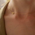 Personalized Custom Letter Necklace Stainless Steel