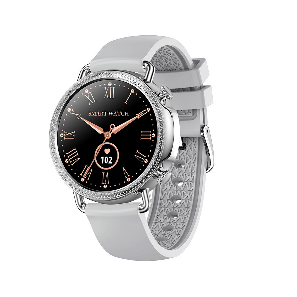 Reloj inteligente para mujer, círculo completo, totalmente táctil, monitoreo de temperatura corporal, dial personalizado con notificaciones.