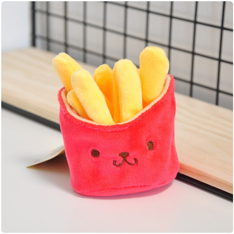 Llavero de peluche con colgante de hamburguesa coreana, estilo sándwich bonito