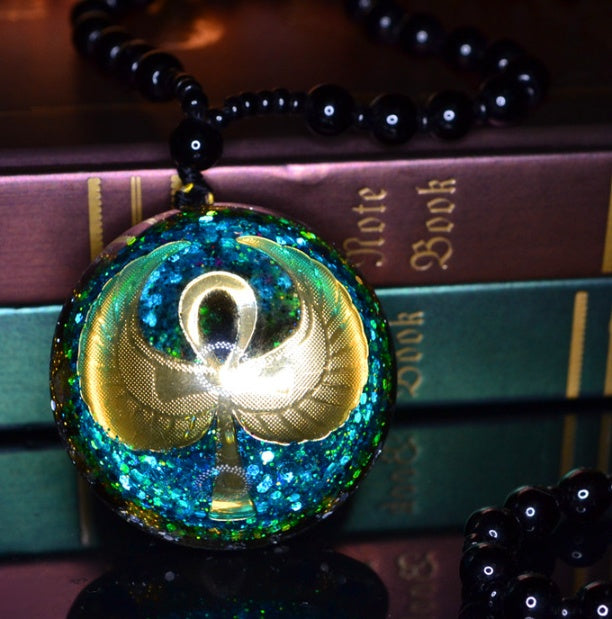 Reiki Augen Energie Anhänger Lingshi Pulloverkette Hilft Geschäft Akademisches Vermögen Wächter