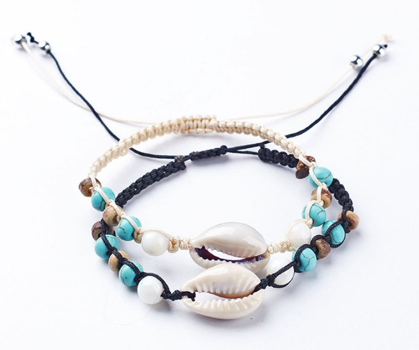 Muschelarmbänder für den Sommer