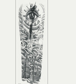 Pegatina de tatuaje impermeable para brazo completo