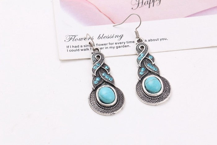 Collar y pendientes de turquesa