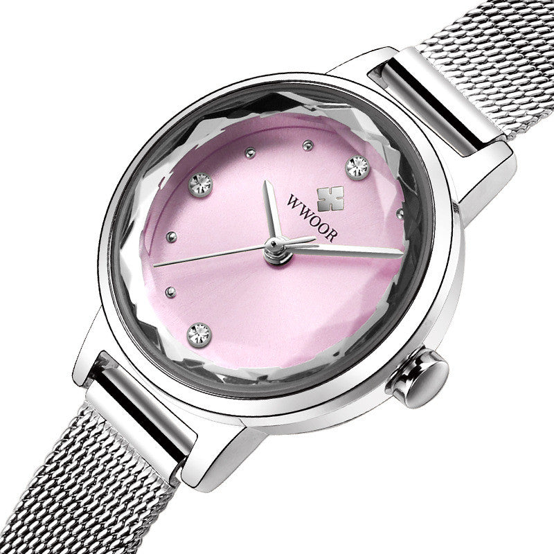 Reloj de Cuarzo Simple para Mujer con Correa de Malla