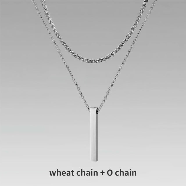 Men's Gift Chain Crystal Necklace