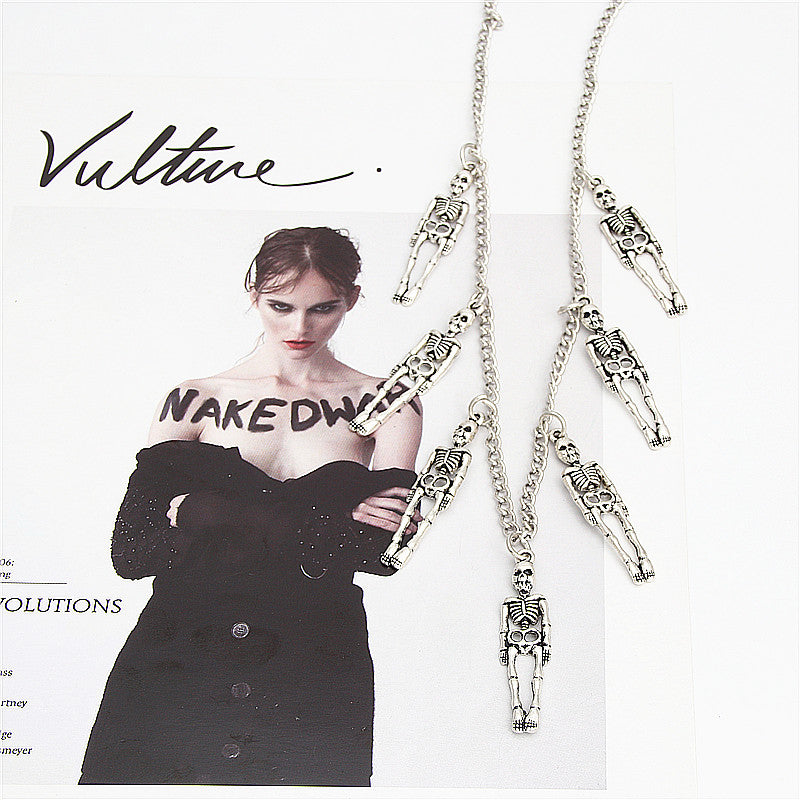 7 collares de calaveras punk
