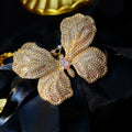 Schmetterlingsbrosche voller Diamant-Zirkone