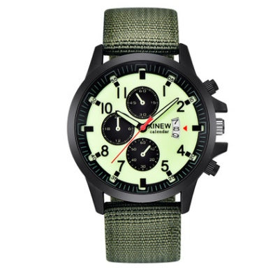 Herrenmarkenuhren, modische Militär-Sportuhr mit Nylonarmband