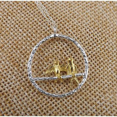 925 Sterling Silver Necklaces Cute Bird Pendants Necklace