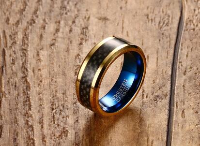Anillo de acero de tungsteno