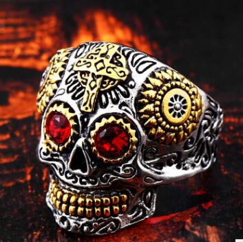 Totenkopfring Schmuck Fashion Ring