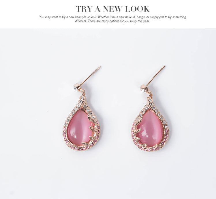 neue Mode europäische und amerikanische Braut Halskette Ohrringe zwei Sets Damen Kristallschmuck-Set