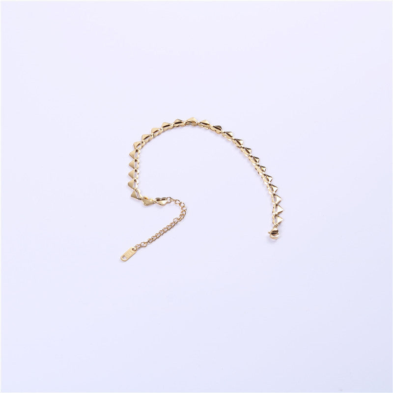 Tobillera de acero de titanio para mujer